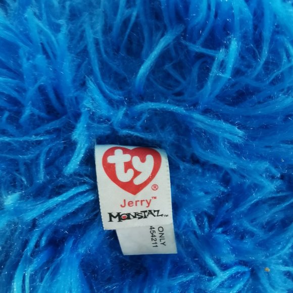 Large TY Beanie Ballz Monstaz Set of 3, VTG Speedy, Zips and Jerry 8" Plushies - Picture 9 of 12